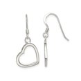 thumbnail image 1 of Sterling Silver Heart Dangle Post Earrings, 1 of 4
