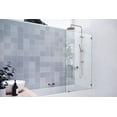 thumbnail image 3 of Vela 58.25 in. x 34 in. Frame-less Shower Bath Fixed Panel, 3 of 7