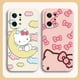 thumbnail image 5 of Case For OPPO FIND X6 X3 REALME X7 X50 RENO 2 4Z 4 6 Lite 5Z 5F 4G 5G PRO Liquid Silicone Case Cute Hello K-Kitty Cat, 5 of 5