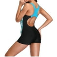 thumbnail image 6 of Womens Boyleg One Piece Swimsuits Bathing Suit with Shorts Competition Racerback Athletic Swimwear Teens Girl, 6 of 6