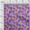 thumbnail image 2 of oneOone Viscose Chiffon Purple Fabric Tropical Leaf Diy Clothing Quilting Fabric Print Fabric By Yard 42 Inch Wide, 2 of 5