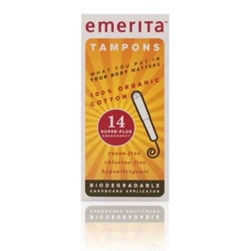 Organic Cotton Super Plus Tampons Emerita 14 Tampon