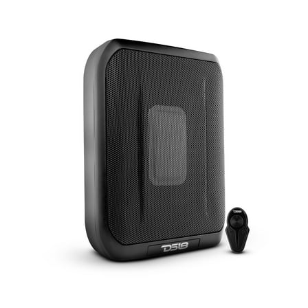 DS18 SQBASS68 Under-Seat 6-In. x 8 In. 600-Watt-Max Amplified Subwoofer with Bass Remote