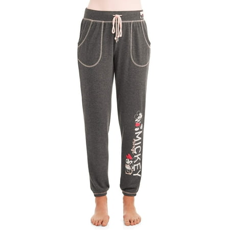 Disney Women's and Women's Plus Mickey Mouse and Minnie Pajama Ankle Pant