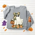 thumbnail image 5 of Ichuanyi Halloween Spooky Season Sweatshirt Women Ghost Sweatshirts Oversized Fall Halloween Print Pullover Top, 5 of 6