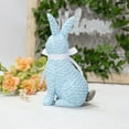 thumbnail image 5 of JEWLALO 2PCS Rattan Rabbit Easter Decorations, Bunny Easter Ornaments, Outdoor Garden Statue Animals Figurine for Home Farmhouse Courtyard Lawn Tabletop Decoration, Gifts for Easter (Blue), 5 of 7