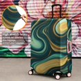 thumbnail image 4 of Teal Gold Marble Pattern Luggage Cover Fashion Suitcase Cover Baggage Covers Fit 25-28 Inch Luggage (Go Travel), 4 of 5