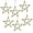 Gold, variant on A&B Home Set of 6 Silver Glittered Hollow Twig Star Ornaments 9.8" x 0.4" x 9.8"