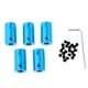 thumbnail image 1 of 5x Piezas de repuesto para modelos RC, conector de acoplamiento del eje del motor con tornillo, 1 of 9