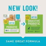 VetIQ Probiotic Cat Powder Supplement for Digestive Health, 30 Packets