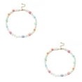 thumbnail image 1 of Qarigey Collar de perlas Gargantilla de cuentas coloridas Cadena de cuello Joyería bohemia Accesorio de moda Niñas Vacaciones Playa Diario Tipo 1 2Conjunto, 1 of 6