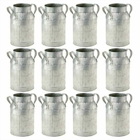 12 Pack: 8" Galvanized Decorative Milk Jug by Ashland