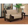 thumbnail image 2 of Classic Reversible Quilted Waterproof Furniture Protector Diamond Design (Loveseat, Brown/ Beige), 2 of 2