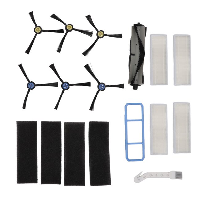Kit de cepillo de robot de barrido, kit de cepillo de robot de barrido Cepillo de rodillo de cepillo lateral de robot de barrido para solución innovadora I Life
