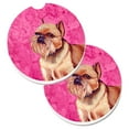 thumbnail image 1 of Ensemble de Sous-Verres de Voiture à 2 Porte-Gobelets Bruns Roses, 1 of 1