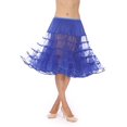 thumbnail image 1 of Malco Modes Meghan Luxury Crinoline Slip, encuadernación de organza, cintura y longitud ajustables, capas dobles rígidas para un levantamiento moderado para Rockabilly 50s (mediano, azul real) Malco Modes 578-RB-MED, 1 of 1