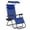Blue, variant on Magshion Folding Patio Chair, Zero Gravity Outdoor Lounge Chair with Canopy Shade and Cup Holder, Adjustable Reclining Chair with Pillow for Beach, Patio, Pool, Yard, Gray