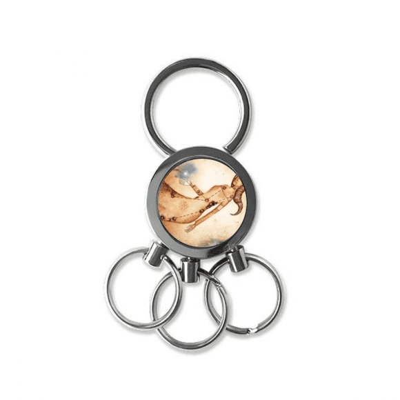 september august virgo constellation zodiac stainless steel metal key holder chain keychain