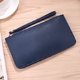 thumbnail image 2 of CZSCPDAW Women's Navy Card Holder Wallet with Card Slots and Zipper Pocket for Cards Coins and Daily Carry, 2 of 2