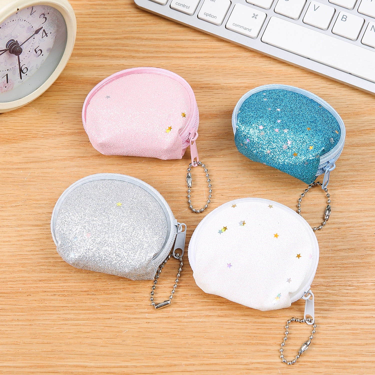 Multicolor Mini Glitter Purse Party Favors, 4 Count, by Way To Celebrate
