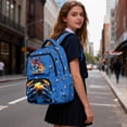 thumbnail image 3 of Jeiento Kids School Backpack for Boys Girls Ages 6-14 Large Capacity Soccer Player Print 17 Inch Laptop Backpack for Elementary School, Travel and Hiking Casual Daypack, 3 of 7