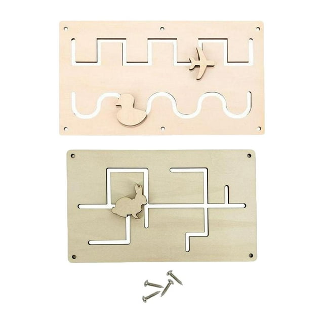 2 Uds Montessori Tablero Ocupado Sensorial Sunnimix Accesorios Educativos Para Edades Tempranas