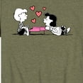thumbnail image 3 of Peanuts -   Lucy And Schroeder Heart Thoughts  - Toddler And Youth Short Sleeve Graphic T-Shirt, 3 of 6