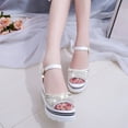 thumbnail image 6 of Clearance VerPetridure Women's Sandals Summer Casual Ankle Strap Slide Sandals Platforms Wedges Shose, 6 of 9