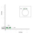thumbnail image 4 of ANGARA Lab Grown Diamond and Emerald Three Stone Ring for Women in 14K White Gold (Size-5mm| Color-F-G| Clarity-VS) | April Birthstone, Anniversary, Jewelry Gift for Women | Lab-Grown Diamond Ring, 4 of 6