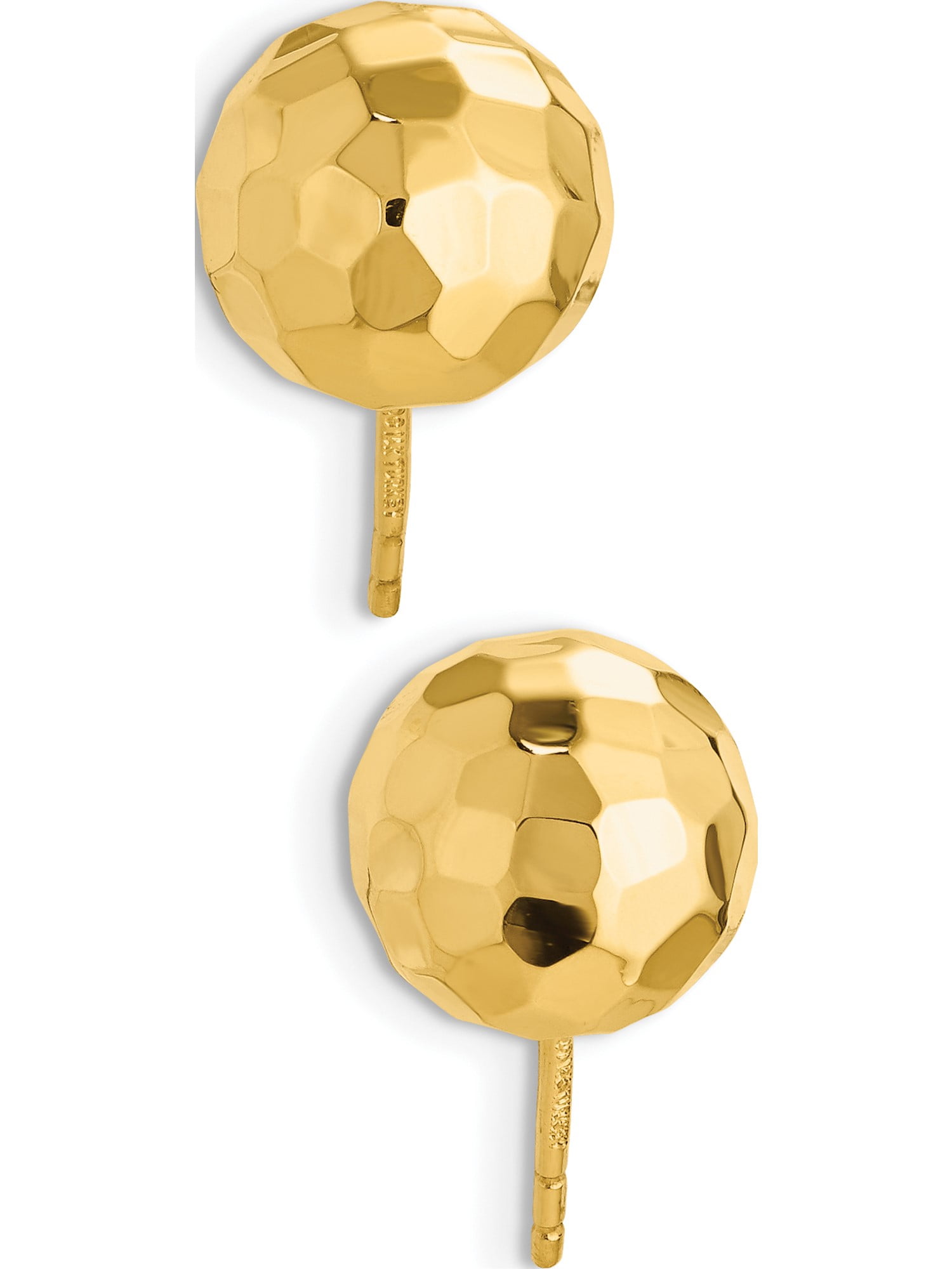 14K Yellow Gold Polished 5mm Ball Post Earrings
