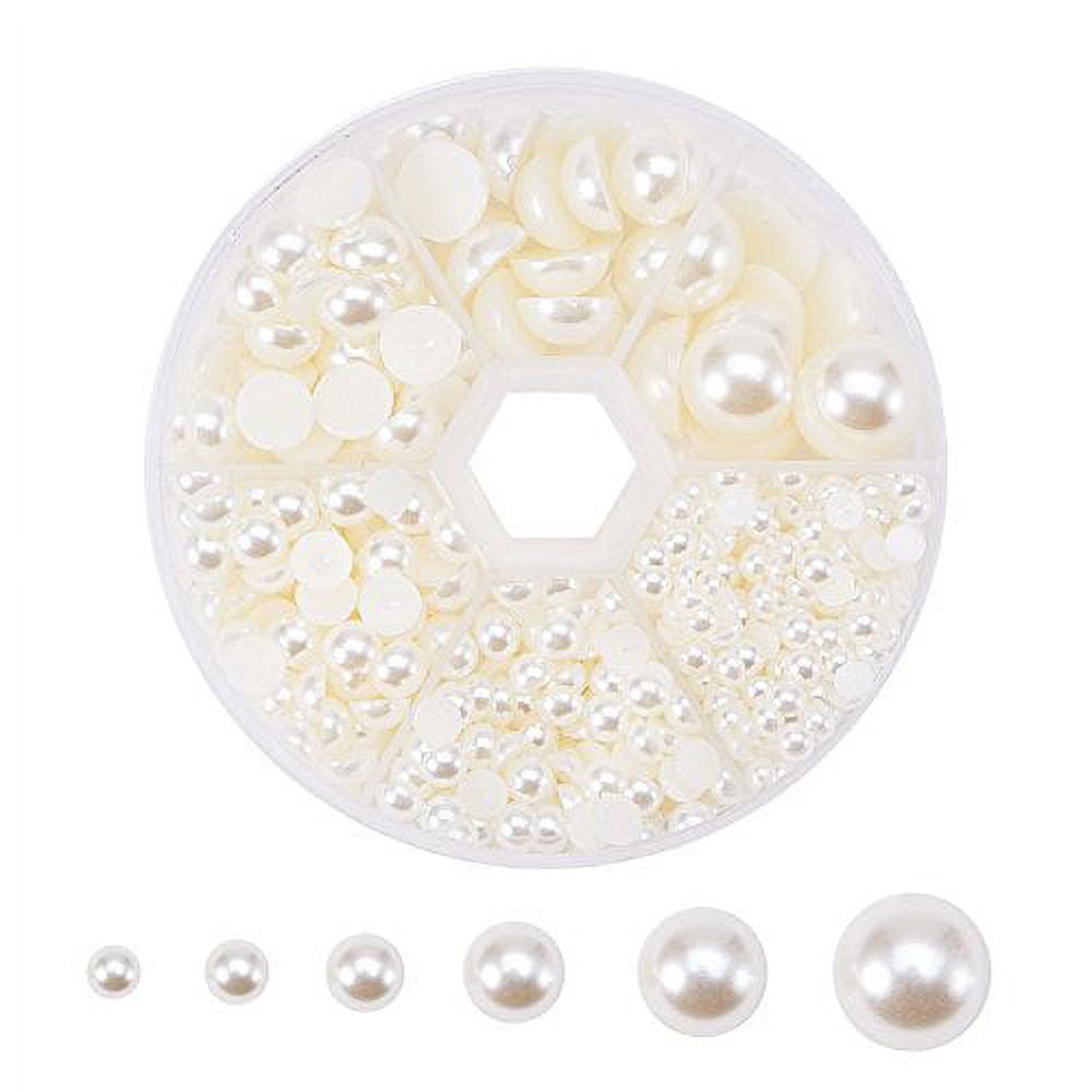 Craft Beads Pearls 6 Sizes/Pack