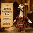 thumbnail image 3 of Novryn Thanksgiving Goose Outfit Clothes For Porch, 24 x 14 Inch Polyester Cover With Printed Fall Detail And A Slip On Fit, Porch Lawn Garden Or Front Yard Display Use, 3 of 7