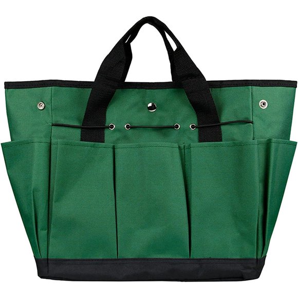 Sac de Rangement pour Outils de Jardin, Organisateur d'Outils en Oxford 600D, Sac de Rangement pour Outils de Jardin Intérieur/extérieur à 8 Poches, Sac de Rangement Surdimensionné