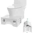 thumbnail image 1 of Foldable Toilet Stool, 7inches Healthy Bathroom Squatting Posture Poop Stool with Anti-Slip Feet, A Good Helper to Effective Relief of Constipation, Easy to Storage Toilet Squat Stool., 1 of 5