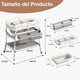 thumbnail image 2 of Cambiador para Bebe, Ajustable en 4 Alturas, Estación de Cambio de Pañales Impermeable Plegable, Bañera para Bebé con Termómetro, Canasta de Almacenamiento, 360°Ruedas, 85 * 54 * 93cm, 2 of 9