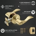 thumbnail image 4 of Design House Springdale Universal Interior/Exterior Keyed Entry Door Handle, Satin Gold, 4 of 19