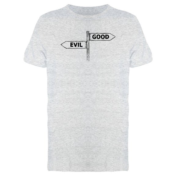 Evil Good Travel Signs Tee Men's -Image by Shutterstock