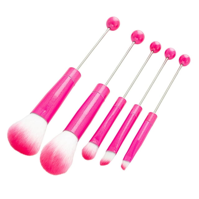 Pinceles para sombras de ojos jinwen 5 piezas con cuentas fibra sintética suave