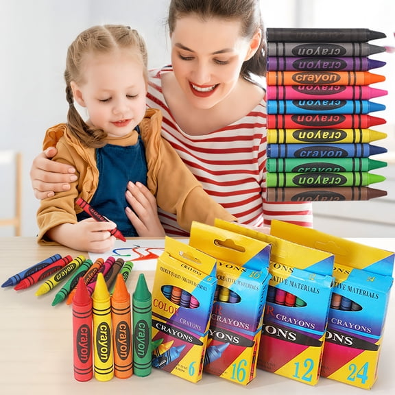 Viflosae Washable Crayons for Kids Non Toxic Mess Free Oil Pastels Art Set Drawing Graffiti Painting Supplies Box Set Colorful Crayons for Children Toddlers Art Supplies Clean Hands