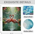 thumbnail image 3 of Diamond Art Kits for Adults - 5d Pink Flamingo Serenity Scene Diamond Painting for Adults, Diamond Art for Adults Beginners, Diamond Painting Kits for Adults for Home Wall Decor, 3 of 7