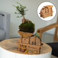 thumbnail image 4 of Jardinera Rústica, Trilladora de Creativa, Planta Contenedor, de Escritorio para Interiore Decoració Madera CUTICAT recipiente suculento, 4 of 8