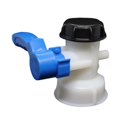 thumbnail image 1 of IBC Tank Adapter 75mm DN50 Oil and Fuel Drain Butterfly Valve, Ton Valve, 1 of 4