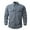 Light Gray, variant on Men's Quick Dry Button Down Shirts Long Sleeve Cargo Shirts with Pockets Solid Color Outdoor Tactical Shirt Black XL