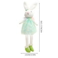 thumbnail image 2 of Giant Stuffed Easter Bunny, Super Soft Plush Rabbit Figurine, Cute Living Room Decor, Holiday Gift & Snuggly Friend for All Ages Blue, 2 of 4
