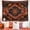 Orange, variant on Orange Sun and Moon Mandala Tapestry, 40"x60" Hippie Aesthetic Wall Hanging, Dreamy Renter Friendly Decor for Bedroom Living Room Dorm