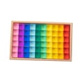 thumbnail image 3 of Rainbow Acrylic Gemstone Cubes Ideal Gift Transparent Appearance Cube Blocks Set 60pcs, 3 of 8