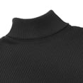 thumbnail image 6 of NY Threads Men's Ribbed Turtleneck Slim Fit Pullover Casual Long Sleeves Basic Top, Large, Black, 6 of 9