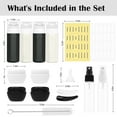 thumbnail image 5 of MateeyLife 17PCS Travel Bottles for Toiletries, TSA Approved Travel Size Containers, Leak Proof Travel Containers for Toiletries, Silicone Travel Kit for Shampoo, Conditioner BlackWhite, 5 of 7