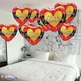 thumbnail image 2 of PMU Valentine’s Day Burnished Heart Gold 18 Inch Mylar-Foil Balloon with 78ft Ribbon Valentine's Day, Proposal, Special Events, Photo Props Party Decoration and Accessories (25/Pkg) Pkg/1, 2 of 7