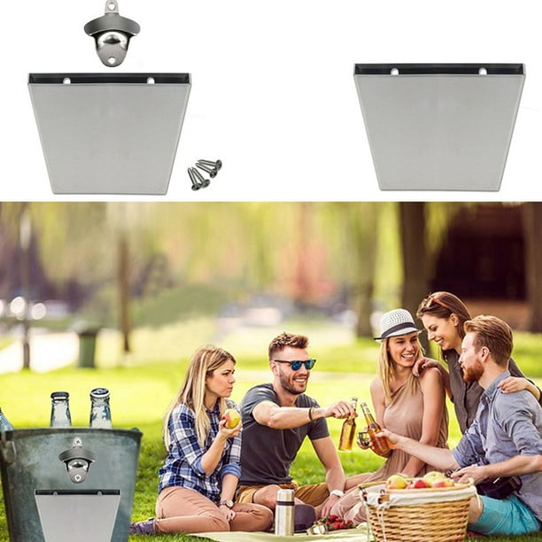 Phyboom Practical Stainless Steel Bar Wall Mount Bottle Beer Opener
